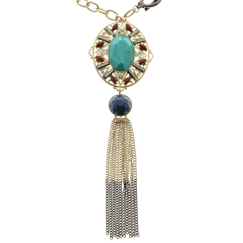 Mi Amore Necklace-Earring-Set Gold-Tone/Multicolor