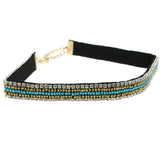 Mi Amore Choker-Necklace Black/Multicolor