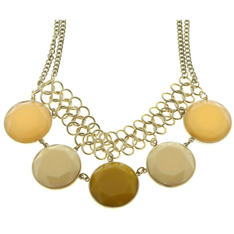 Mi Amore Necklace-Earring-Set Gold-Tone/Yellow