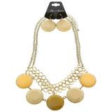 Mi Amore Necklace-Earring-Set Gold-Tone/Yellow