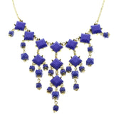 Mi Amore Necklace-Earring-Set Gold-Tone/Blue