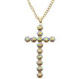 Mi Amore Necklace-Earring-Set Gold-Tone/White