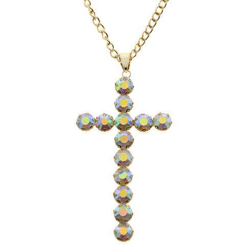 Mi Amore Necklace-Earring-Set Gold-Tone/White