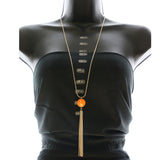 Mi Amore Double-Sided Necklace-Earring-Set Gold-Tone/Multicolor