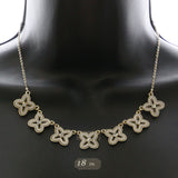 Mi Amore Fashion-Necklace Gold-Tone/White