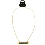 Mi Amore Statement-Necklace Gold-Tone/White