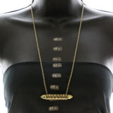 Mi Amore Statement-Necklace Gold-Tone/White