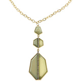Mi Amore Pendant-Necklace Gold-Tone/Green