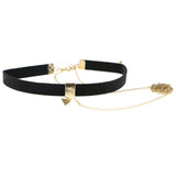 Mi Amore Necklace-Earring-Set Black/Gold-Tone
