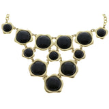 Mi Amore Necklace-Earring-Set Gold-Tone/Black