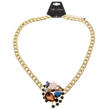 Mi Amore Statement-Necklace Gold-Tone/Multicolor