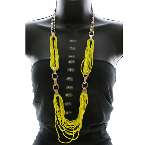 Mi Amore Statement-Necklace Yellow/Gold-Tone