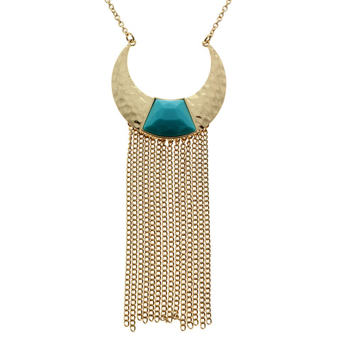 Mi Amore Necklace-Earring-Set Gold-Tone/Blue