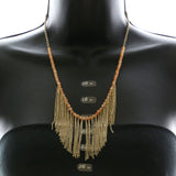 Mi Amore Fashion-Necklace Gold-Tone/Pink