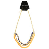 Mi Amore Fashion-Necklace Gold-Tone/Multicolor