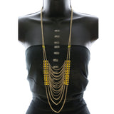 Mi Amore Necklace-Earring-Set Gold-Tone/Yellow