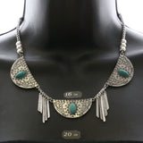 Mi Amore Necklace-Earring-Set Silver-Tone/Blue