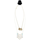 Mi Amore Long-Necklace Gold-Tone/Blue