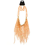 Mi Amore Necklace-Earring-Set Pink/Gold-Tone