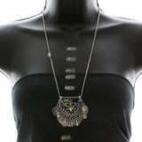 Mi Amore Coins Necklace-Earring-Set Silver-Tone/Multicolor