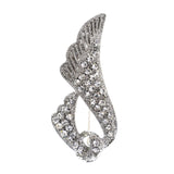 Mi Amore Scarf Brooch-Pin Silver-Tone
