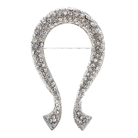 Mi Amore Brooch-Pin Silver-Tone