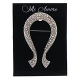 Mi Amore Brooch-Pin Silver-Tone