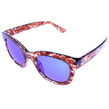 Mi Amore UV protection Scratch resistant Vintage Style Sunglasses Brown & Blue