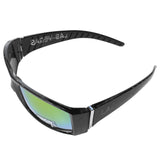 Mi Amore UV protection Las Vegas logo Sport-Sunglasses Black & Yellow