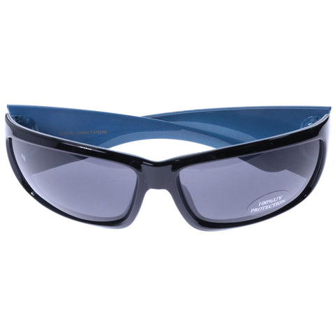 Mi Amore UV protection Florida logo Sport-Sunglasses Black & Blue