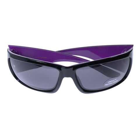 Mi Amore UV protection Florida logo Sport-Sunglasses Black & Purple