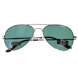 Mi Amore UV protection Shatter resistant Polycarbonate Aviator-Sunglasses Gold-Tone & Green