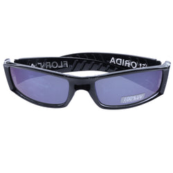 Mi Amore UV protection Florida logo Sport-Sunglasses Black & Blue