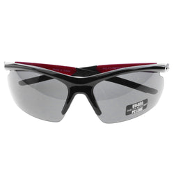 Mi Amore UV protection Shatter resistant Polycarbonate Semi-Rimless-Sunglasses Black & Red