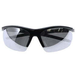 Mi Amore UV protection Shatter resistant Polycarbonate Semi-Rimless-Sunglasses Black & Silver-Tone