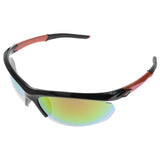 Mi Amore UV protection Shatter resistant Polycarbonate Semi-Rimless-Sunglasses Black & Orange