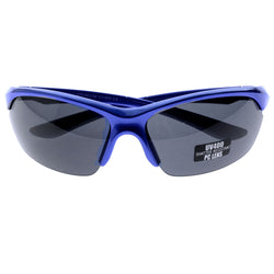 Mi Amore UV protection Shatter resistant Polycarbonate Semi-Rimless-Sunglasses Blue & Black