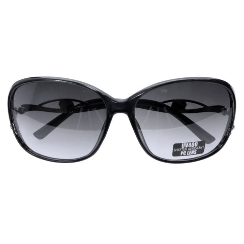 Mi Amore UV protection Shatter resistant Polycarbonate Sport-Sunglasses Black & Gold-Tone