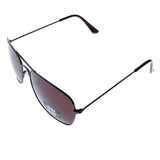 Mi Amore UV protection Shatter resistant Polycarbonate Aviator-Sunglasses Bronze-Tone & Brown