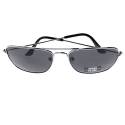 Mi Amore UV protection Shatter resistant Polycarbonate Aviator-Sunglasses Silver-Tone & Black