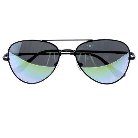Mi Amore Aviator-Sunglasses Black/Yellow