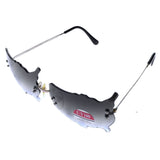 Mi Amore UV protection United States of America design Rimless-Sunglasses Gold-Tone & Black