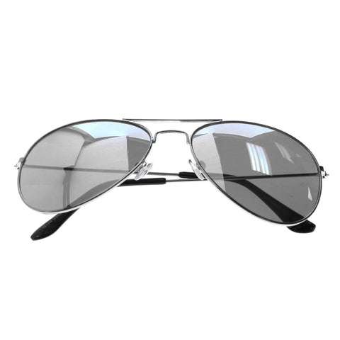 Mi Amore Aviator-Sunglasses Silver-Tone