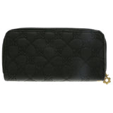 Mi Amore Flower Clutch Wallet Black/Gold-Tone