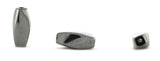 5X12mm Magnetic Hematite Silver Twist Mh32 - Mi Amore