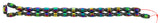 6X12mm Magnetic Hematite Rice With Rainbow Striped Center Mh62 - Mi Amore