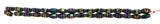 6X12mm Magnetic Hematite Twist With Rainbow Center MH63 - Mi Amore