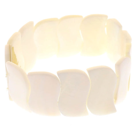 Mi Amore Stretch-Bracelet White