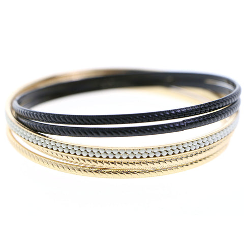 Mi Amore Bracelet-Set Gold-Tone/Black