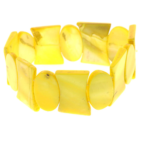Mi Amore Stretch-Bracelet Yellow/Brown